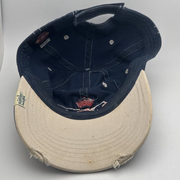 Budweiser Hat Mens Strap Back Brown Spellout Script Scripped Lager Beer VGUC Cap - Picture 5 of 6